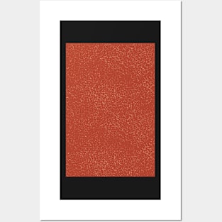 Abstract texture in terracotta and cream Posters and Art